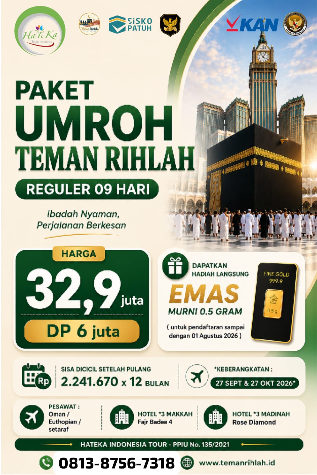PAKET REGULER 9 HARI