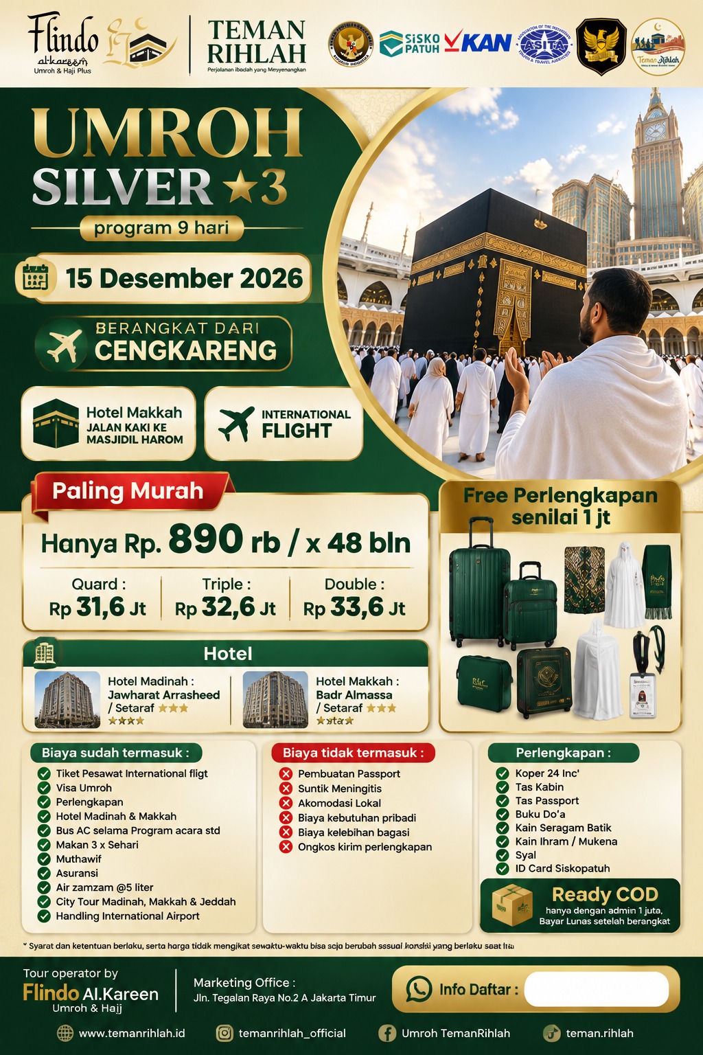 UMROH SILVER 9 H - 15 Desember 2026