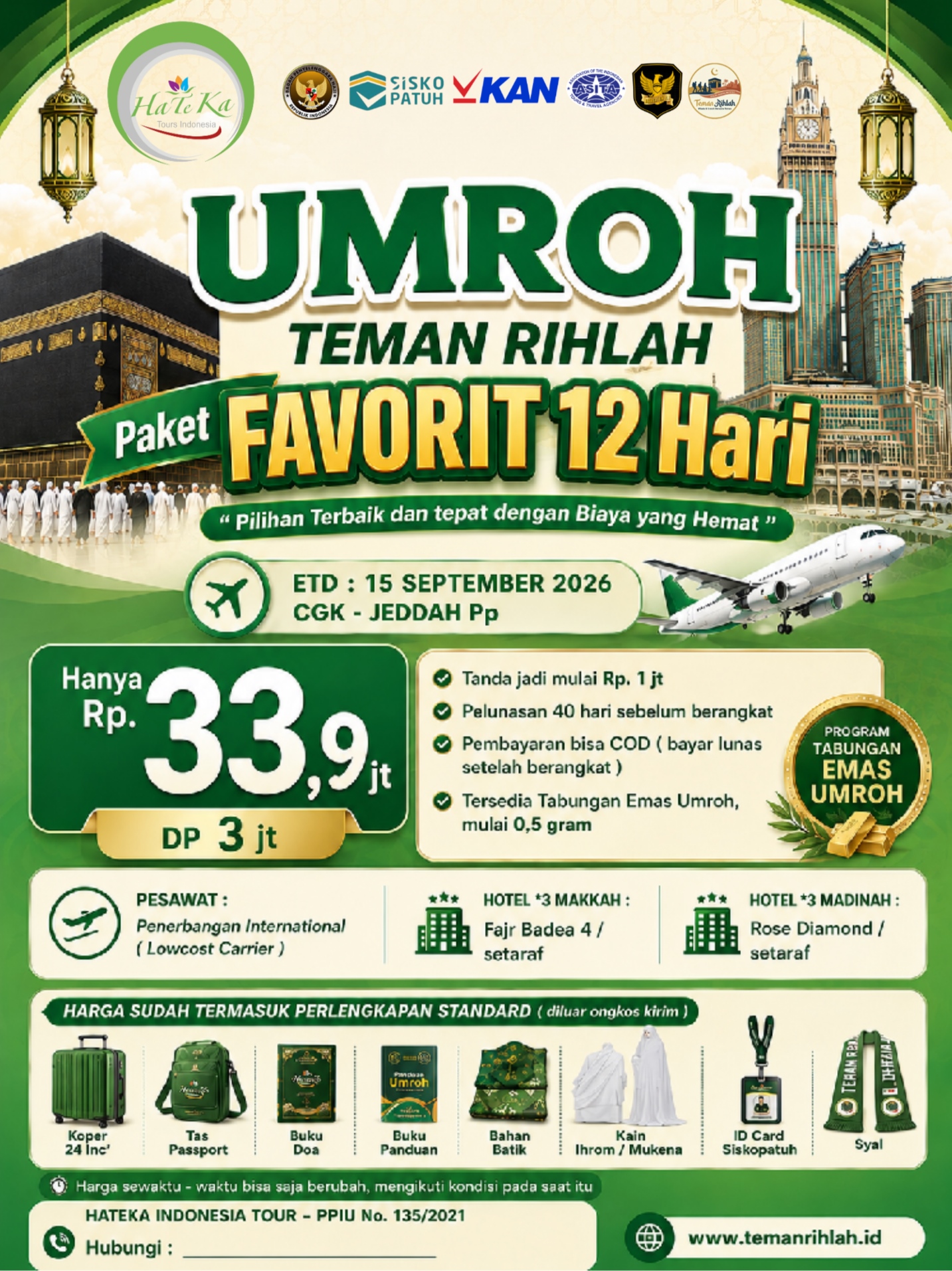 PAKET FAVORIT 12 H